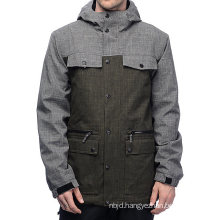 Gray Black Sport Snowboard Jacket